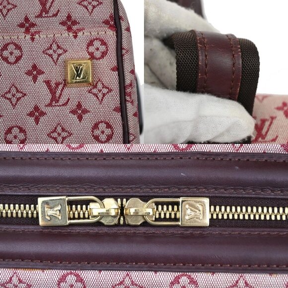LOUIS VUITTON Logo Josephine GM Hand Bag Monogram Mini Canvas PK M92311 73KB176 - Picture 9 of 16